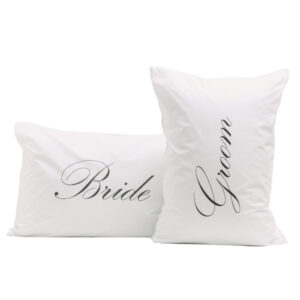 Ζεύγος Μαξιλαροθήκες Bride&Groom
