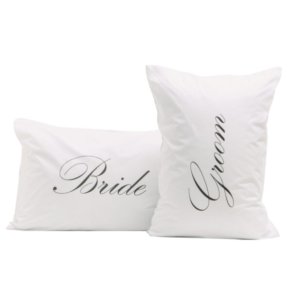 Ζεύγος Μαξιλαροθήκες Bride&Groom