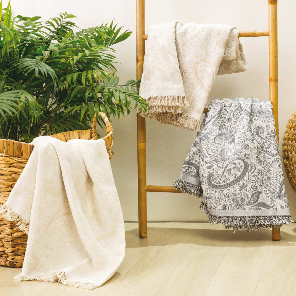 Ριχτάρι Βαμβακερό Τετραθέσιο Paisley