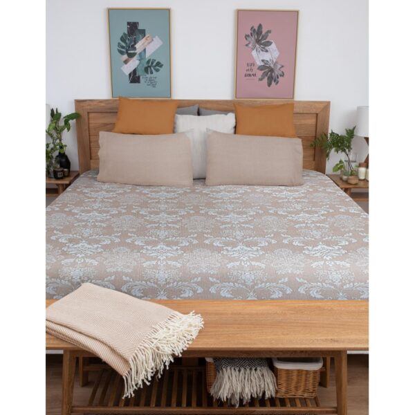 Σετ 4 τεμαχίων σεντόνια Υπέρδιπλα Baroque light brown LGB220