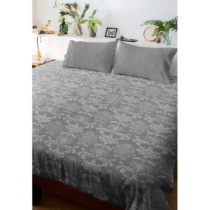 Σετ 4 τεμαχίων σεντόνια Υπέρδιπλα Baroque Grey GR220