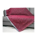 ΡΙΧΤΑΡΙ MALCOHOME ΣΕΝΙΛ ΜΟΝΟΧΡΩΜΟ BURGUNDY BRGD, Διαστάσεις 180x230 (διθέσιο) 180x300 (τριθέσιο)