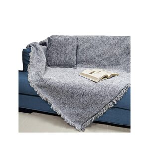 ΡΙΧΤΑΡΙ MALCOHOME ΣΕΝΙΛ ΜΟΝΟΧΡΩΜΟ GREY RMSZ1-V06, Διαστάσεις 180x230 (διθέσιο) 180x300 (τριθέσιο)