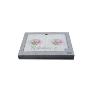 ΠΕΤΣΕΤΕΣ MALCOHOME ΣΕΤ 2 ΤΕΜ. ΠΡΟΣΩΠΟΥ ΑΠΛΙΚΕ VINTAGE ΛΕΥΚΕΣ PETSP1209W