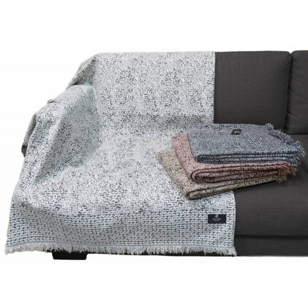 ΡΙΧΤΑΡΙ MOSAIC ΤΡΙΘΕΣΙΟ 170X300 MSC300, Χρώμα Λευκό Γκρι Dusty pink Moca