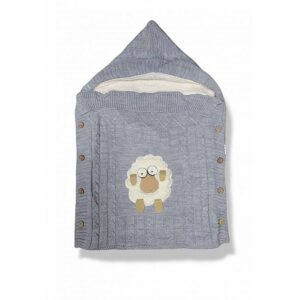 ΠΛΕΚΤΟΣ ΒΡΕΦΙΚΟΣ ΥΠΝΟΣΑΚΟΣ SHEEP 1201, Χρώμα Mπλε Baby pink