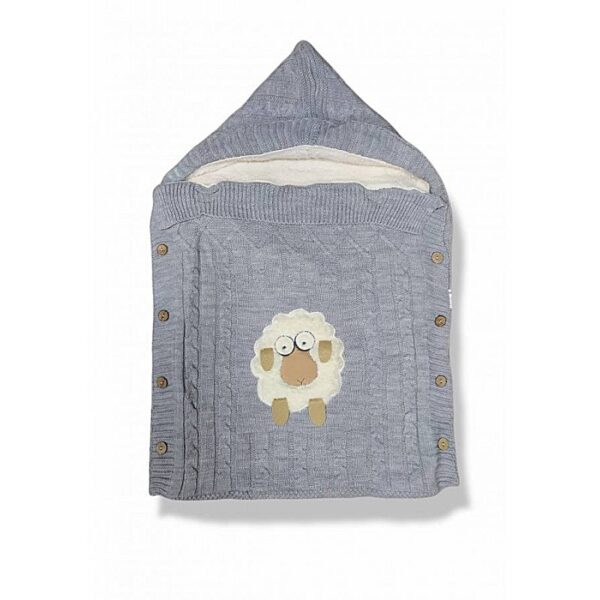 ΠΛΕΚΤΟΣ ΒΡΕΦΙΚΟΣ ΥΠΝΟΣΑΚΟΣ SHEEP 1201, Χρώμα Mπλε Baby pink