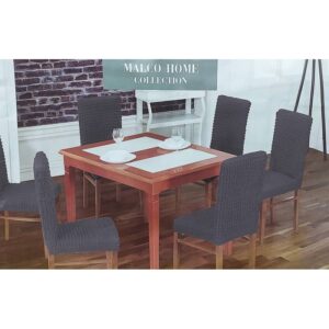 ΣΕΤ ΚΑΛΥΜΜΑΤΑ 6 ΤΕΜΑΧΙΩΝ MALCOHOME ΛΥΚΡΑ ΚΑΡΕΚΛΑΣ ΣΦΙΓΓΟΦΩΛΙΑ ΓΚΡΙ LKS1