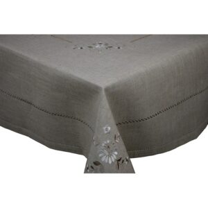 ΤΡΑΠΕΖΟΚΑΡΕ 140X140 ΛΙΝΟ MALCOHOME ΓΚΡΙ 1405 YG1405A