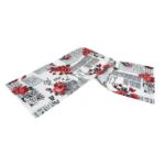 ΡΑΝΕΡ ΛΟΝΕΤΑ MALCOHOME NEWSPAPER FLORAL ΚΟΚΚΙΝΗ ΤΡΑV1