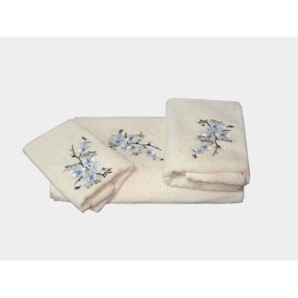 ΣΕΤ ΠΕΤΣΕΤΕΣ MALCOHOME 3 ΤΕΜΑΧΙΩΝ ΜΕ ΚΕΝΤΗΜΑ CHERRY BLOSSOM BLUE CHRB1