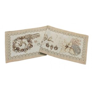 ΧΡΙΣΤΟΥΓΕΝΝΙΑΤΙΚΟ ΡΑΝΕΡ ΣΤΟΦΑ ΙΣΠΑΝΙΑΣ LUREX GOLDEN DEER GDL, Διαστάσεις 40Χ100 47Χ140