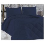 ΚΟΥΒΕΡΤΟΠΑΠΛΩΜΑ ΠΟΛΥΤΕΛΕΙΑΣ NAVY BLUE 220X240 KOUV2