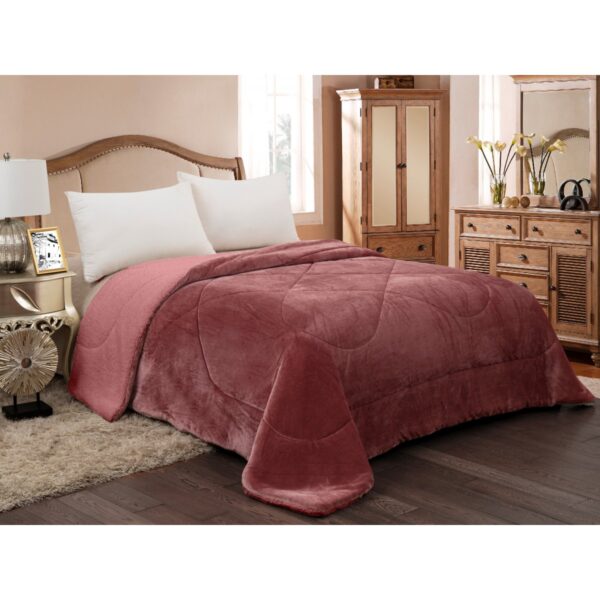 ΚΟΥΒΕΡΤΟΠΑΠΛΩΜΑ FLANNEL/SHERPA 220X240 (809) OPAL ROSE