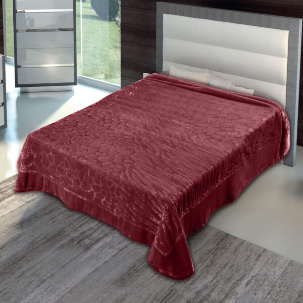 ΚΟΥΒΕΡΤΑ ΒΕΛΟΥΤΕ ΑΝΑΓΛΥΦΗ ΥΠΕΡΔΙΠΛΗ ADAM HOME 801 GARNET