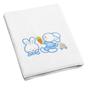 ΚΟΥΒΕΡΤΑ ΠΙΚΕ ΚΟΥΝΙΑΣ ADAM HOME RABBIT WHITE/BLUE